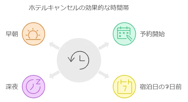 ミラコスタのキャンセル拾いの効果的な時間帯