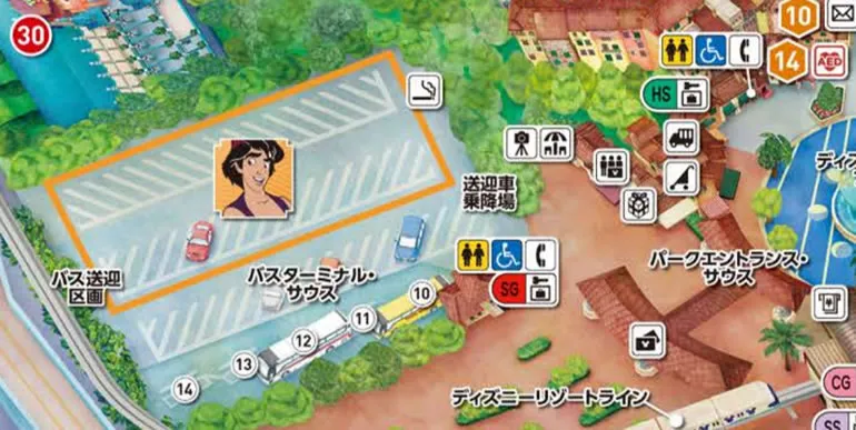 TDS送迎区画map