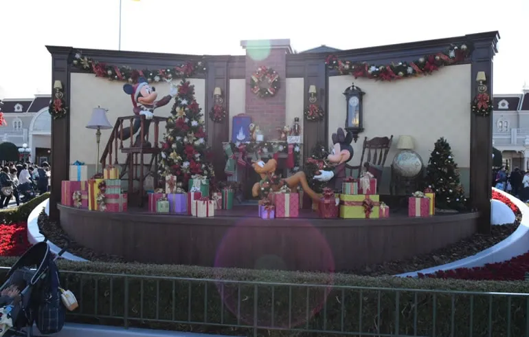 クリスマスのディスプレイ