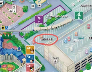 送迎車乗降場マップ