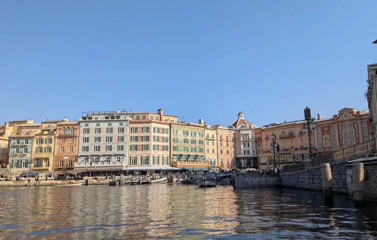 ゴンドラから見たミラコスタ